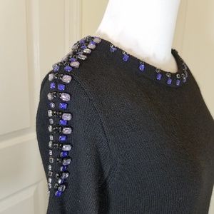 ZARA KNIT SWEATER WITH GEMSTONES NWT